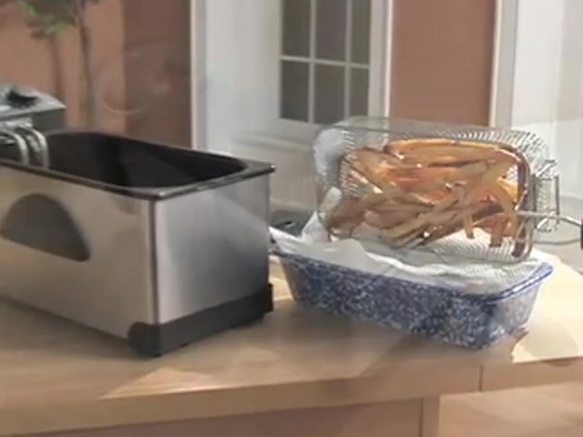 Maxi - Matic&reg; Stainless Steel 3 1/2 - qt. Immersion Deep Fryer  - image 8 from the video